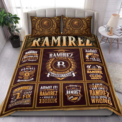 RAMIREZ Limited Edition Personalized Bedding Set 13K1-BS3