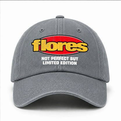 Your Name Not Perfect But Limited Edition Red Logo Washed Cap FLORES 13K1 C84PF
