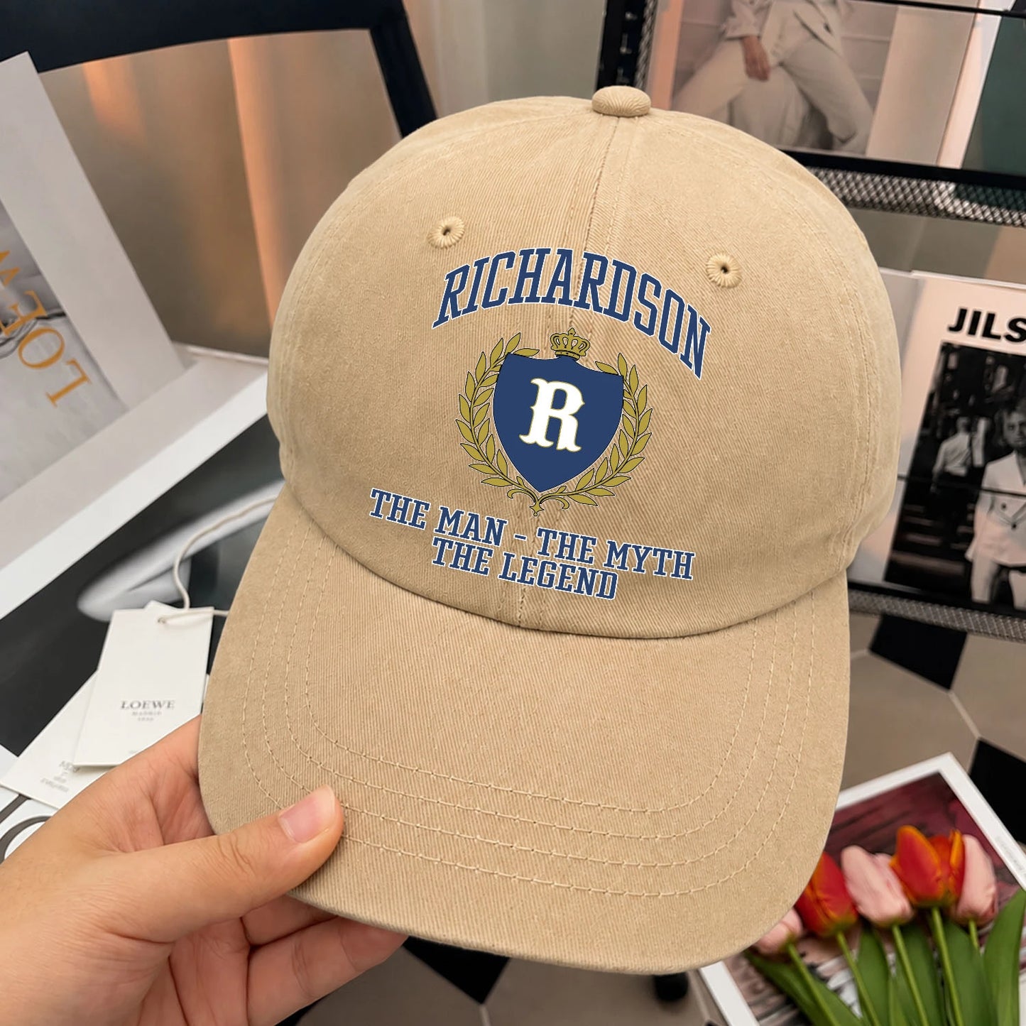The Man The Myth The Legend Luxury Logo Cap RICHARDSON 13K1 C34PF