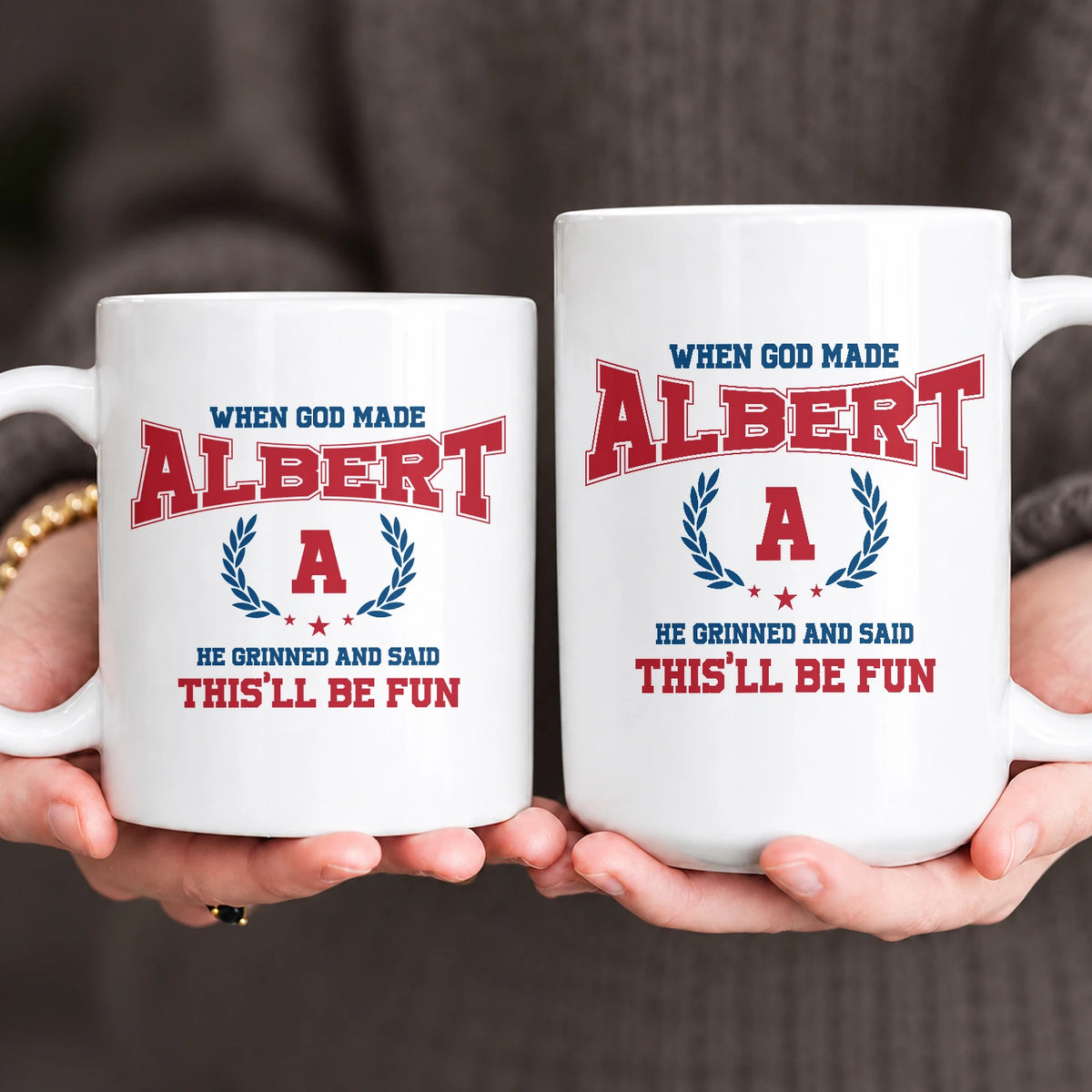 When God Made Your Name Personalized Mug ALBERT 13K1 MG08