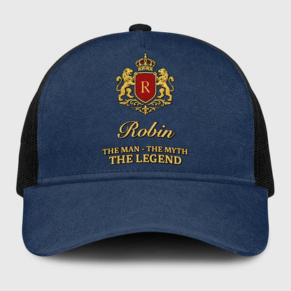 The Man The Myth The Legend Royal Blue Mesh Cap ROBIN 13K1 C187PF