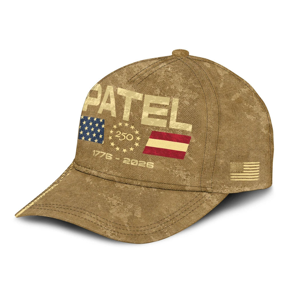 PATEL 13K1-C14PF 250th Anniversary Patriotic Baseball Cap 1776–2026