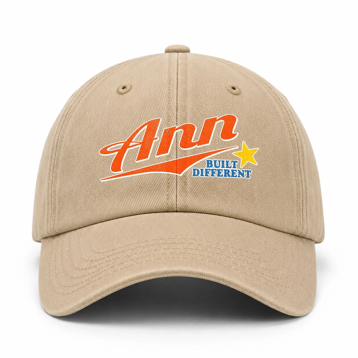 Your Name Built Different Logo Washed Cap ANN 13K1 C56PF