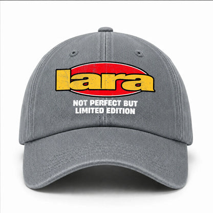 Your Name Not Perfect But Limited Edition Red Logo Washed Cap LARA 13K1 C84PF