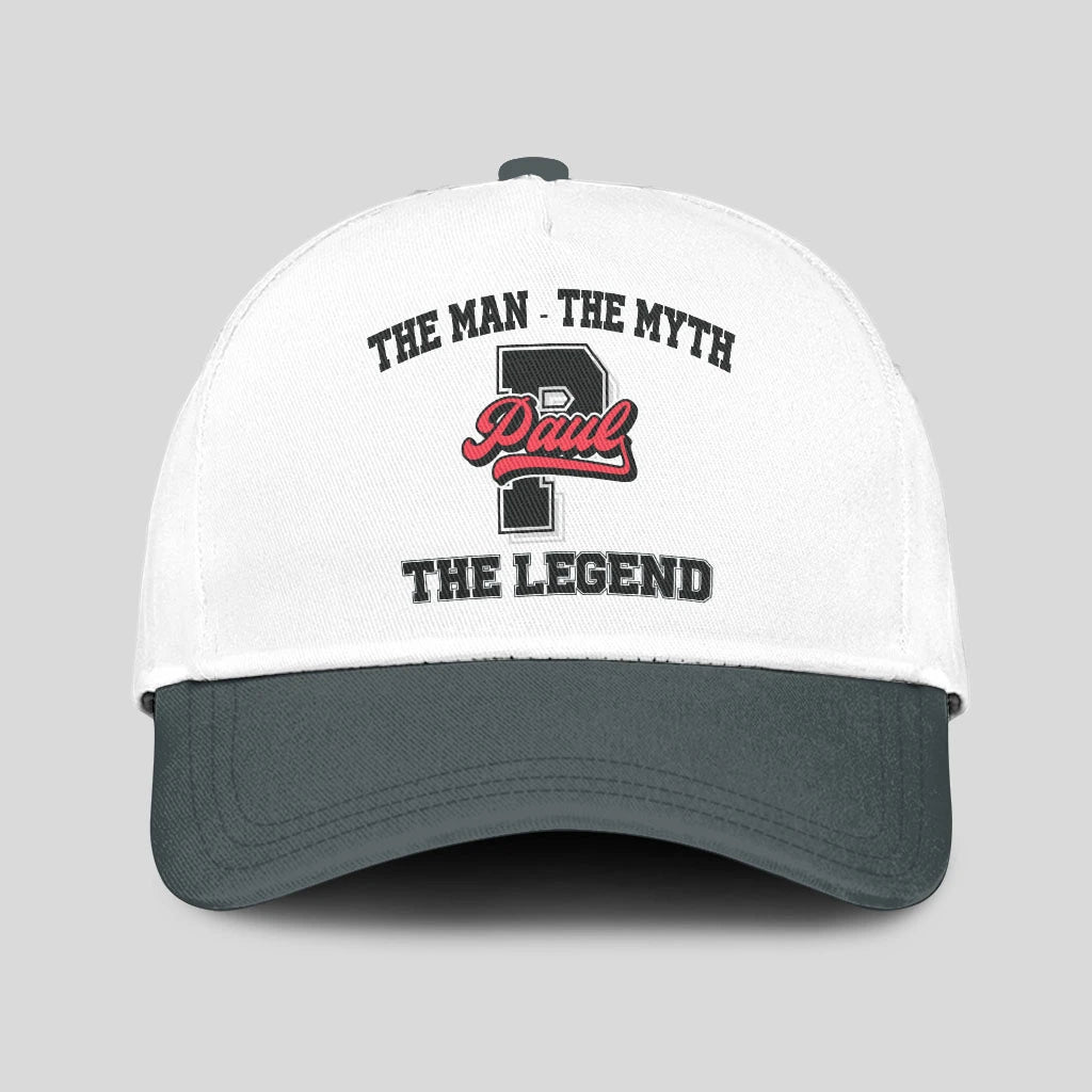 The Man The Myth The Legend Custom Initial Letter And Name Cap PAUL 13K1 C38PF