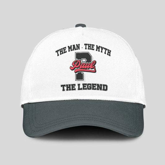 The Man The Myth The Legend Custom Initial Letter And Name Cap PAUL 13K1 C38PF