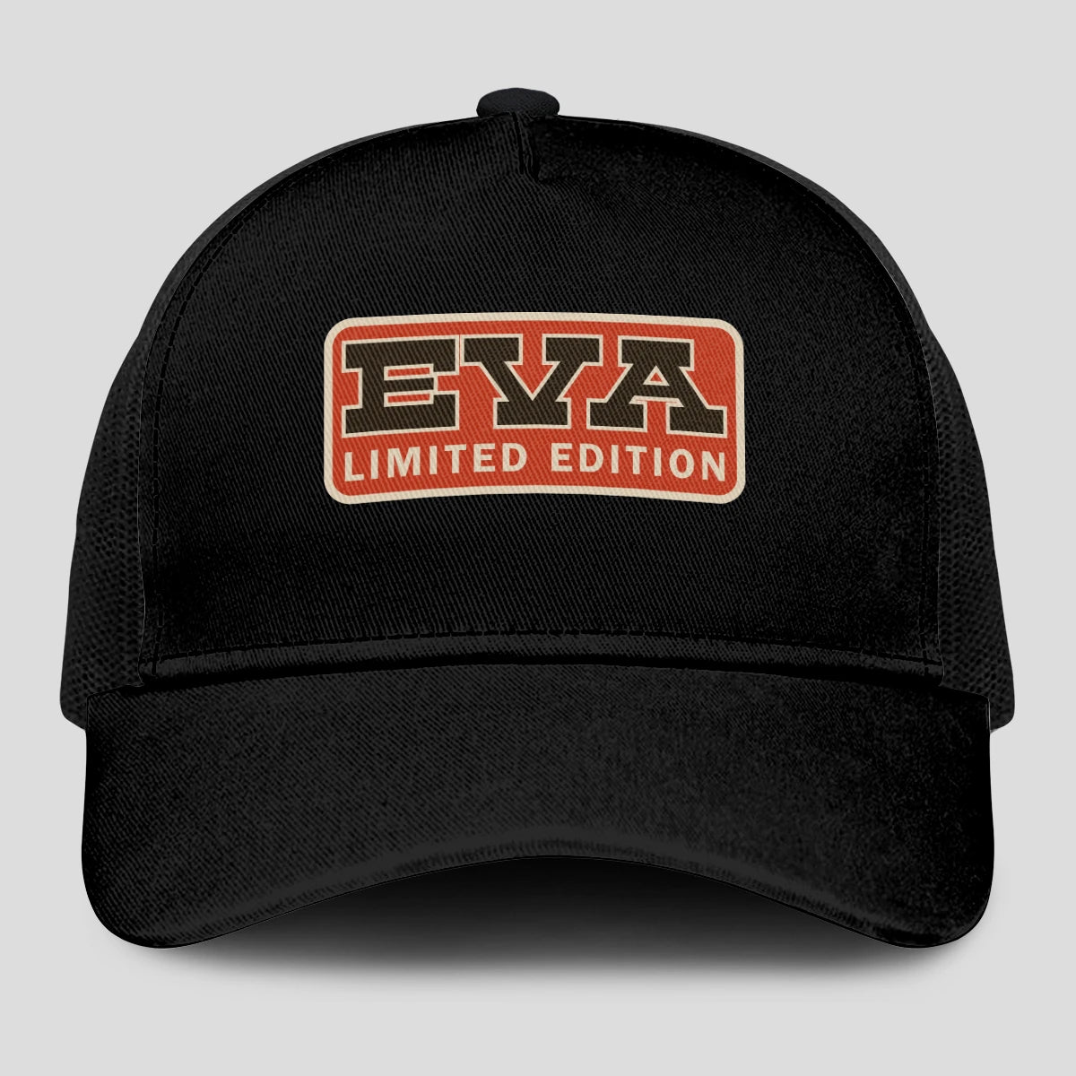 Limited Edition Red Logo Black Mesh Cap EVA 13K1 C215PF