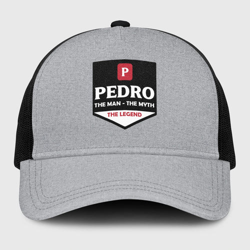 The Man The Myth The Legend Gray Mesh Cap PEDRO 13K1 C189PF
