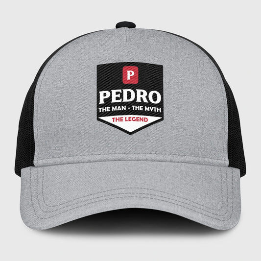 The Man The Myth The Legend Gray Mesh Cap PEDRO 13K1 C189PF