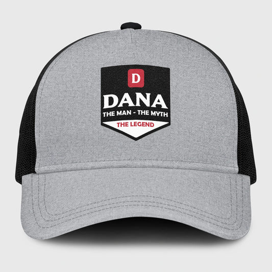 The Man The Myth The Legend Gray Mesh Cap DANA 13K1 C189PF