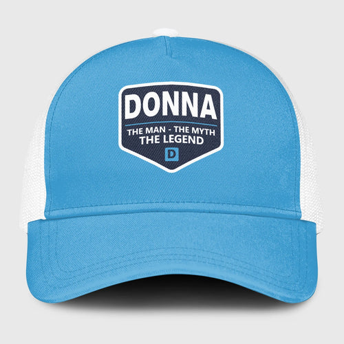 The Man The Myth The Legend Light Blue Mesh Cap DONNA 13K1 C190PF