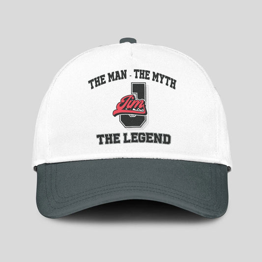 The Man The Myth The Legend Custom Initial Letter And Name Cap JIM 13K1 C38PF