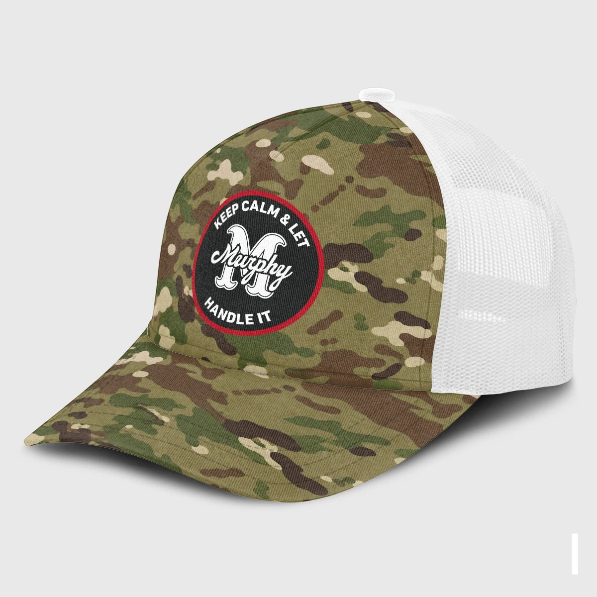 Keep Calm & Let Your Name Handle It Camo Mesh Cap MURPHY 13K1 C209PF
