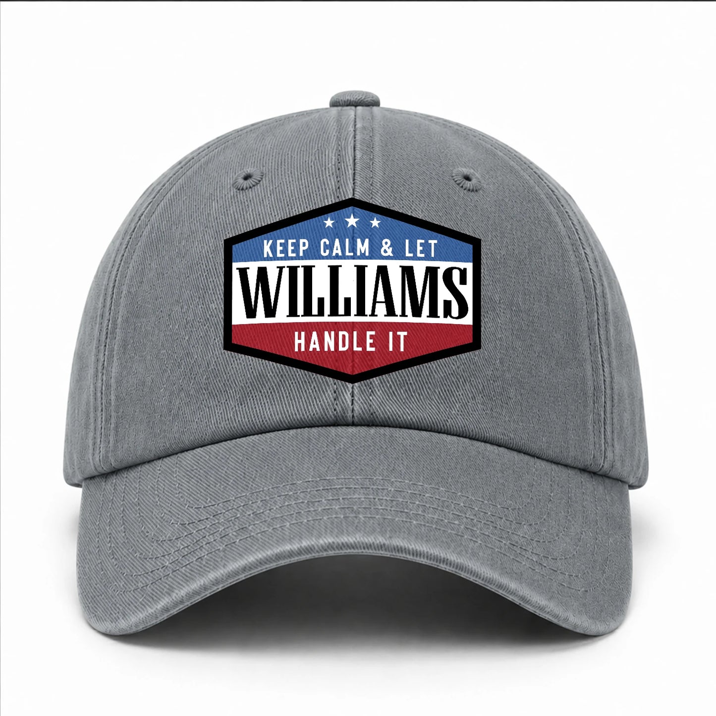 Keep Calm & Let Your Name Handle It Washed Cap WILLIAMS 13K1 C87PF