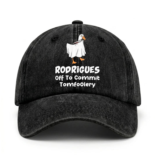 Off To Commit Tomfoolery Funny Goose Washed Cap RODRIGUES 13K1 C131PF