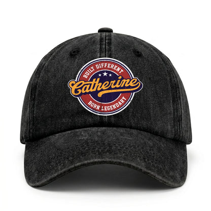 Built Different Born Legendary Logo Washed Cap CATHERINE 13K1 C65PF