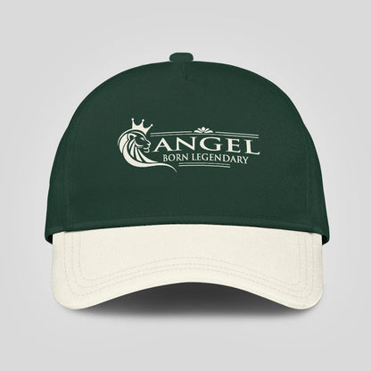 Born Legendary Lion Logo Sage Green And Beige Cap ANGEL 13K1 C182PF