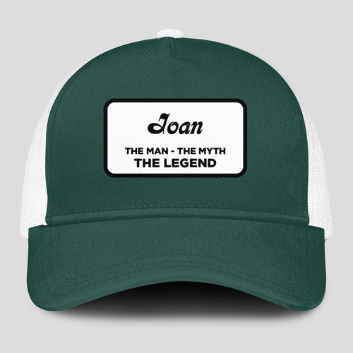 The Man The Myth The Legend Green And White Mesh Cap JOAN 13K1 C198PF