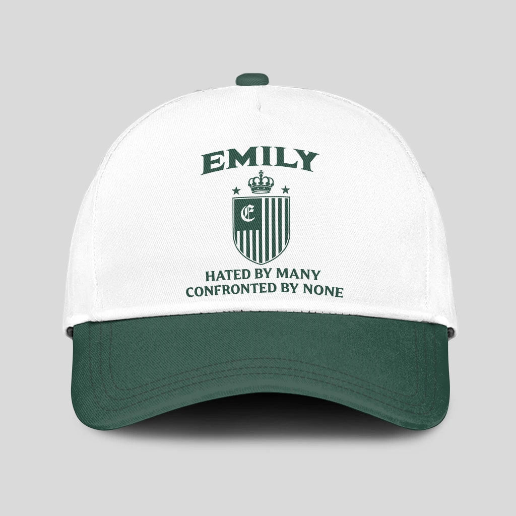 Hated By Many Confronted By None Luxury Logo Cap EMILY 13K1 C41PF