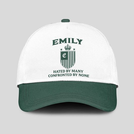 Hated By Many Confronted By None Luxury Logo Cap EMILY 13K1 C41PF