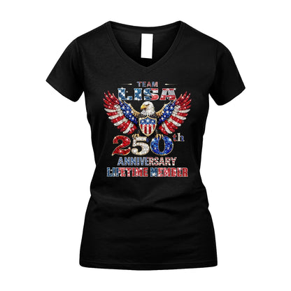 LISA 13K1-523 Personalized "Team...Lifetime Member" America 250 Design