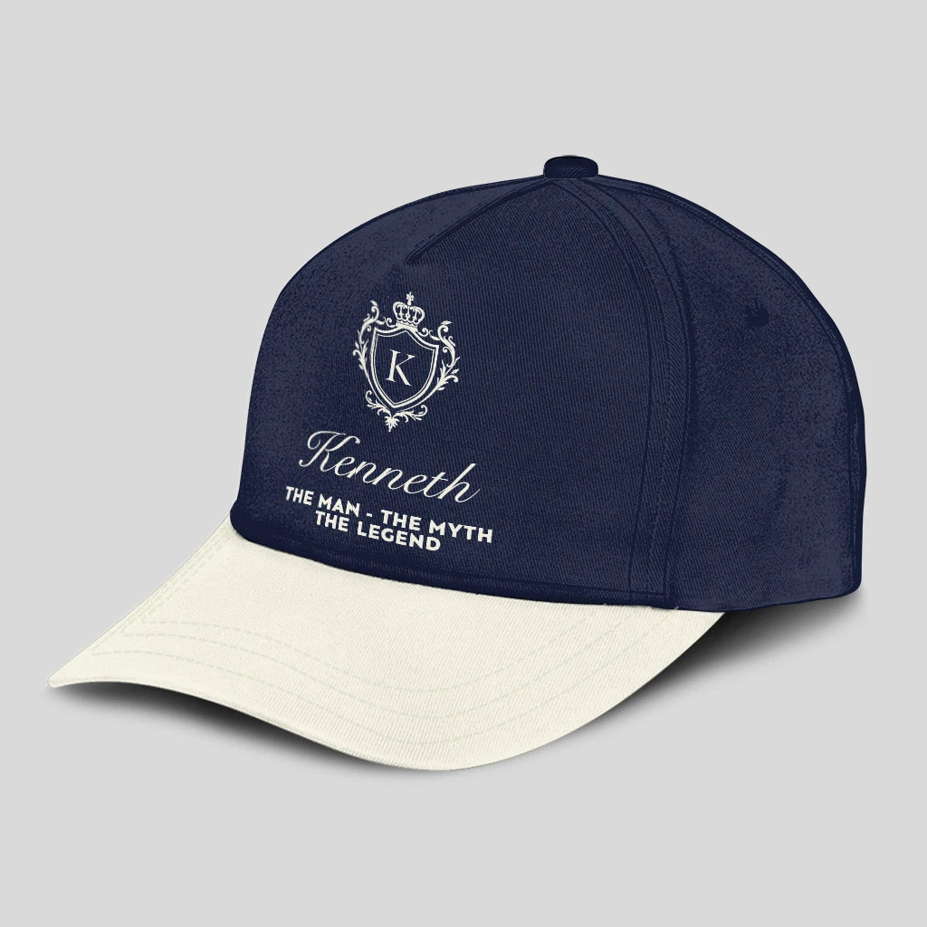 The Man The Myth The Legend Navy And Beige Cap KENNETH 13K1 C145PF