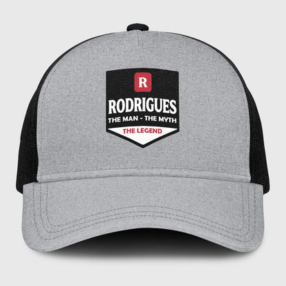 The Man The Myth The Legend Gray Mesh Cap RODRIGUES 13K1 C189PF