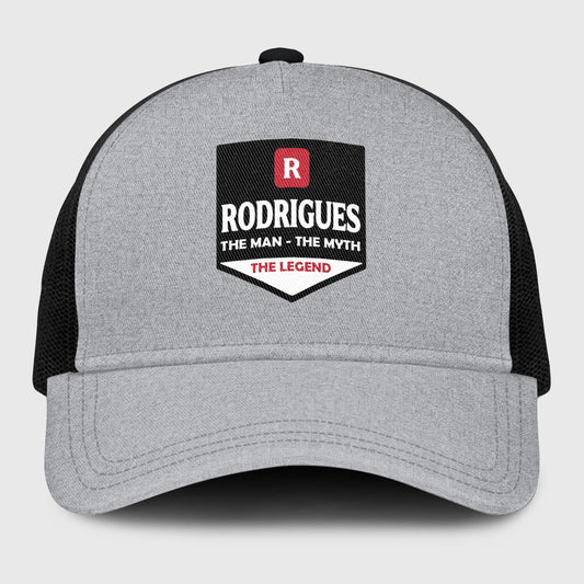 The Man The Myth The Legend Gray Mesh Cap RODRIGUES 13K1 C189PF