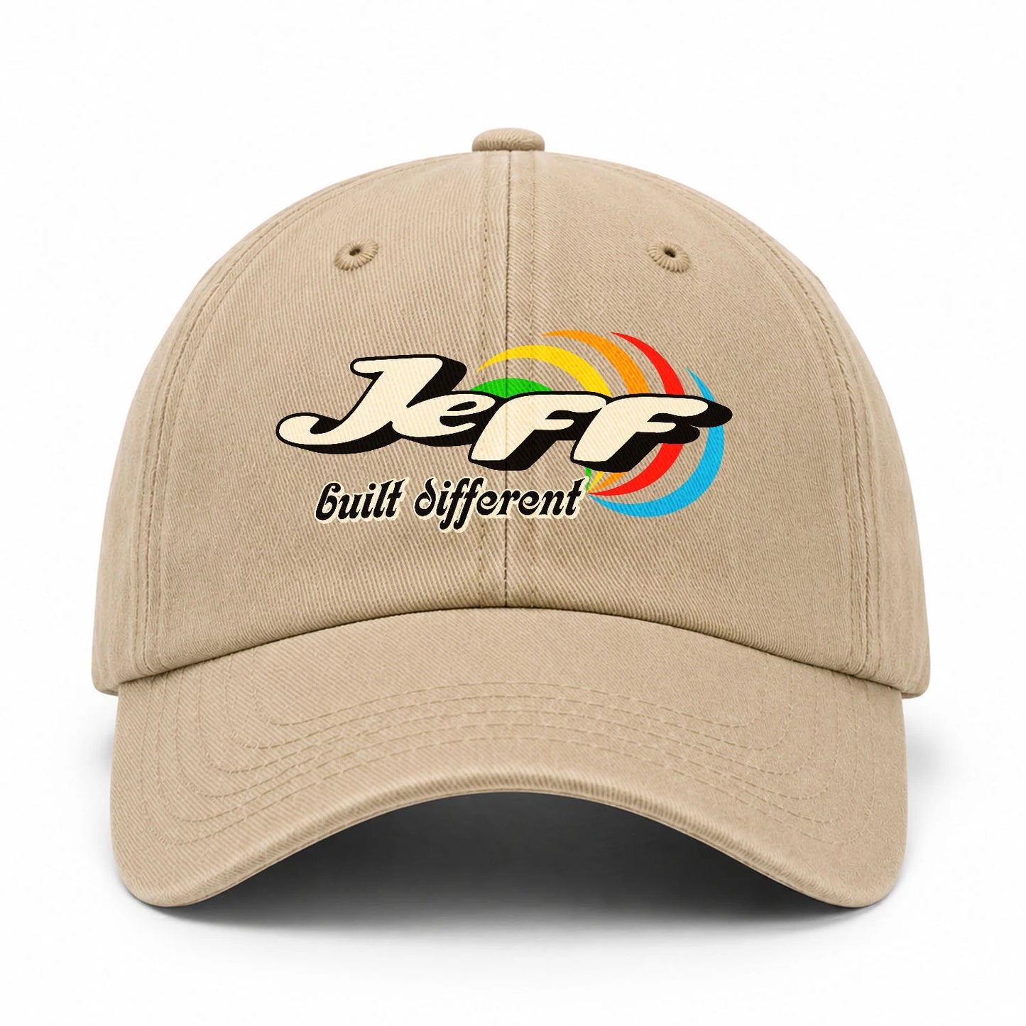 Your Name Built Different Retro Washed Cap JEFF 13K1 C55PF