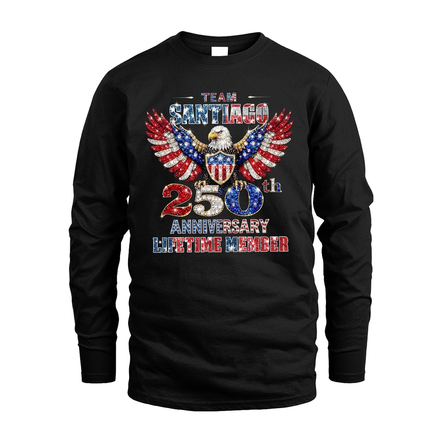 SANTIAGO 13K1-523 Personalized "Team...Lifetime Member" America 250 Design