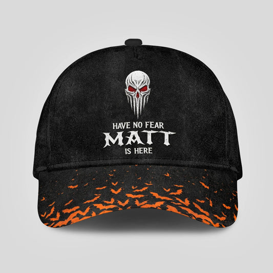 The Horrors Persist But So Does Your Name Skull Halloween Cap MATT 13K1 C125PF