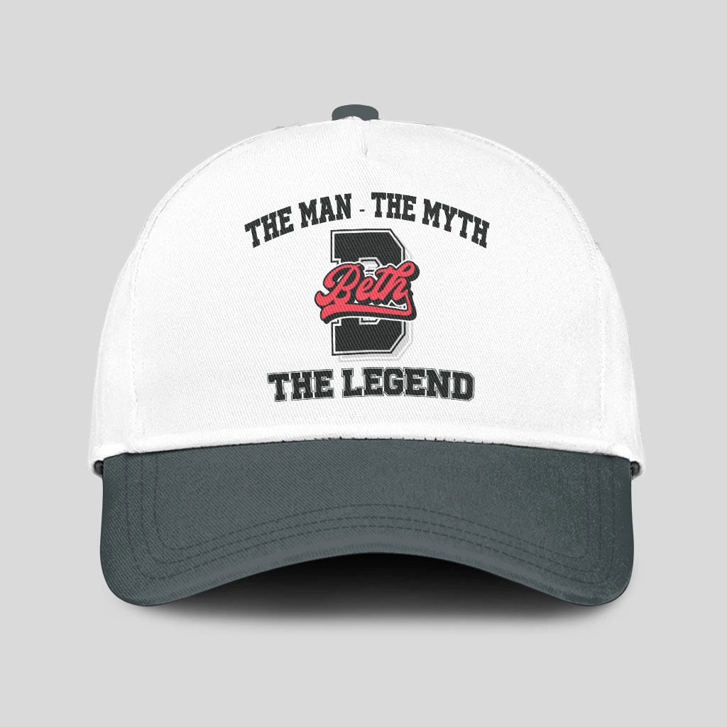 The Man The Myth The Legend Custom Initial Letter And Name Cap BETH 13K1 C38PF