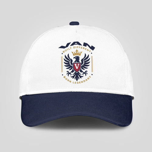 Built Different Born Legendary Elegant Blue And White Cap VAN 13K1 C76PF