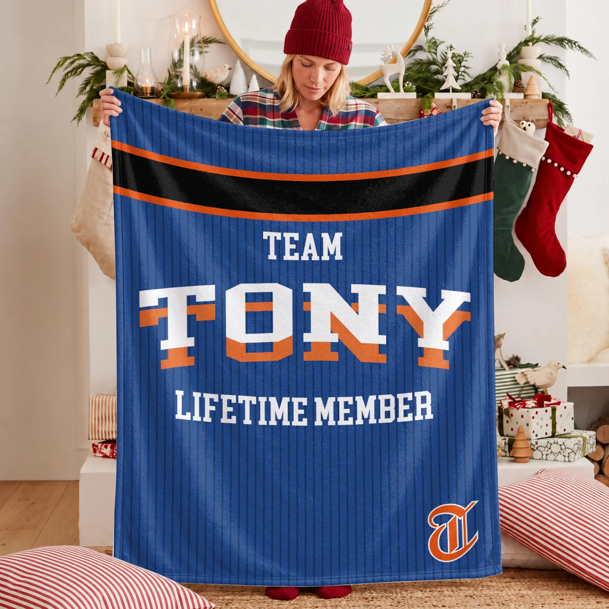 Team Your Name Lifetime Member Basketball Fleece Blanket TONY 13K1 BK47