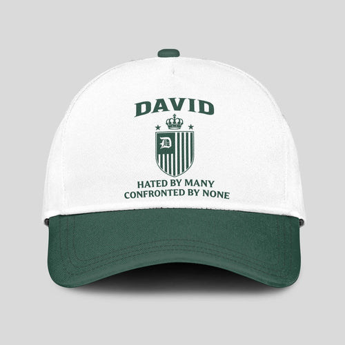 Hated By Many Confronted By None Luxury Logo Cap DAVID 13K1 C41PF