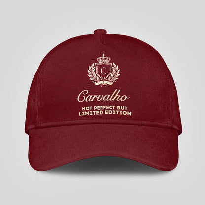 Not Perfect But Limited Edition Luxury Burgundy Cap CARVALHO 13K1 C154PF