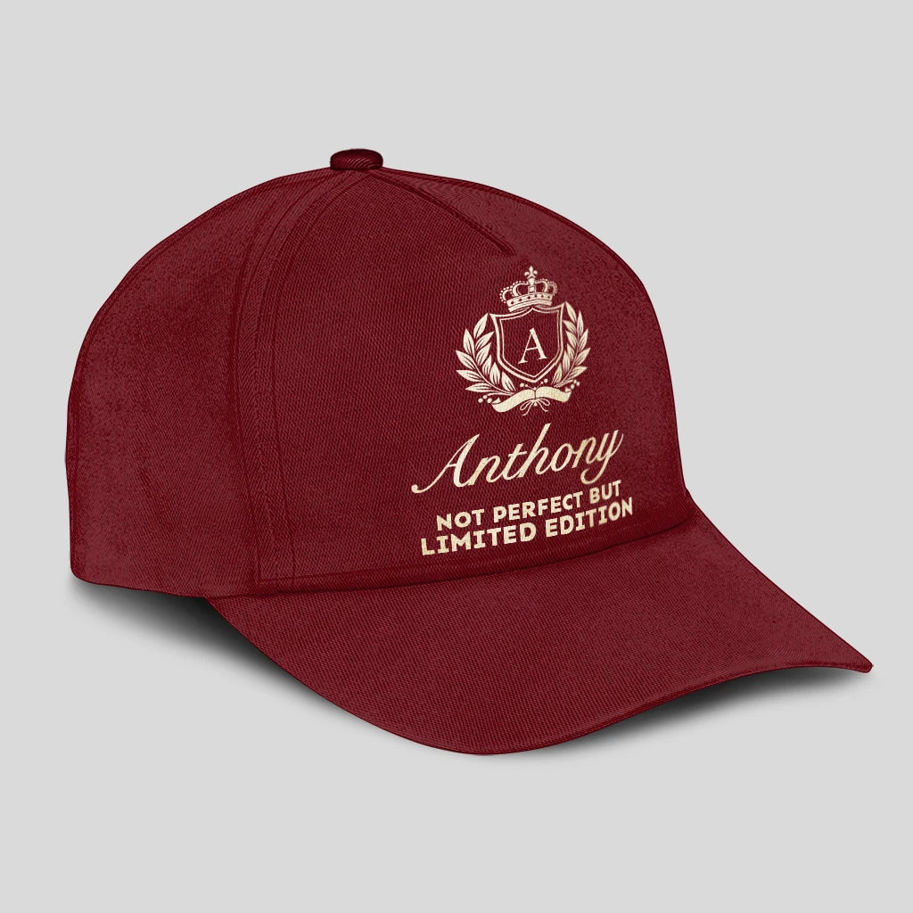 Not Perfect But Limited Edition Luxury Burgundy Cap ANTHONY 13K1 C154PF
