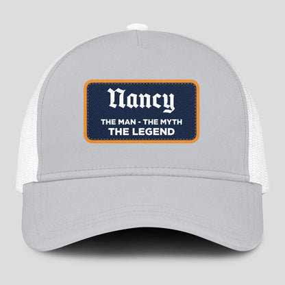 The Man The Myth The Legend Gray Mesh Cap NANCY 13K1 C204PF