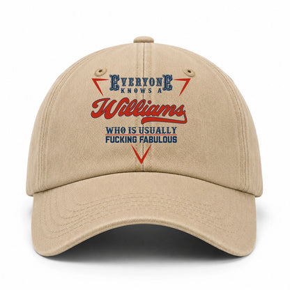 Everyone Knows A Your Name Who Is Usually Fucking Fabulous Washed Cap WILLIAMS 13K1 C53PF