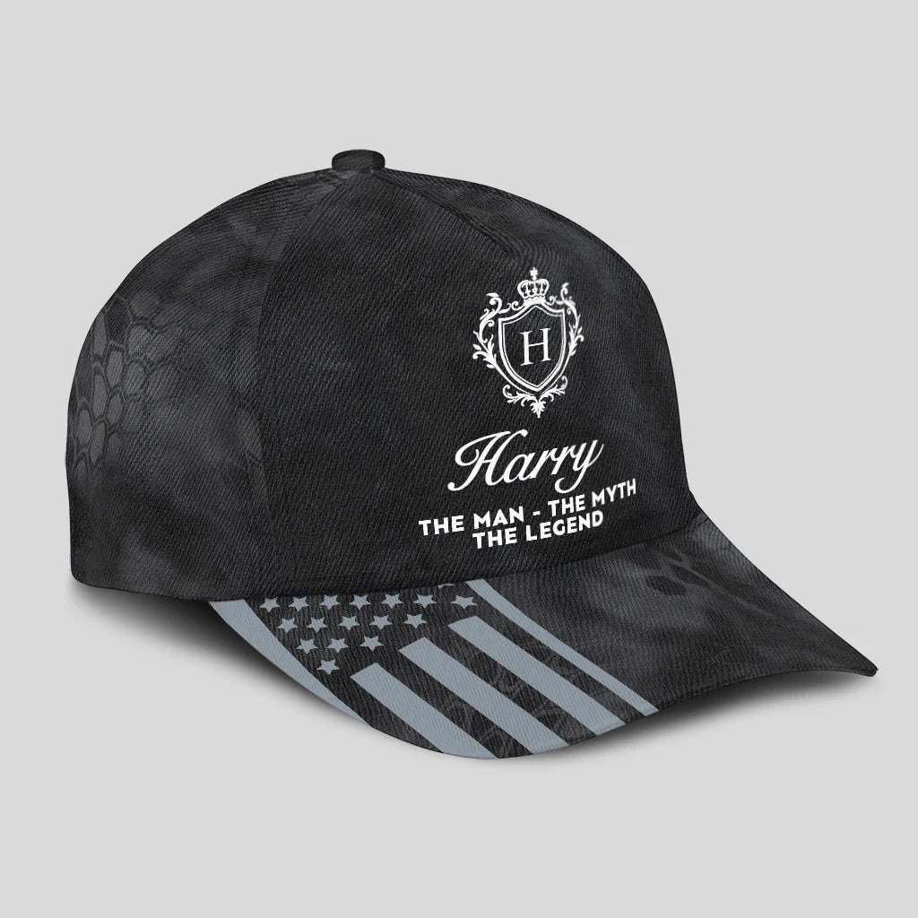 The Man The Myth The Legend America Black Camo Cap HARRY 13K1 C173PF