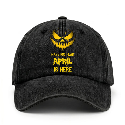 Have No Fear Your Name Is Here Jack O' Lantern Washed Cap APRIL 13K1 C135PF