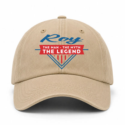 The Man The Myth The Legend Logo Washed Cap ROY 13K1 C37PF