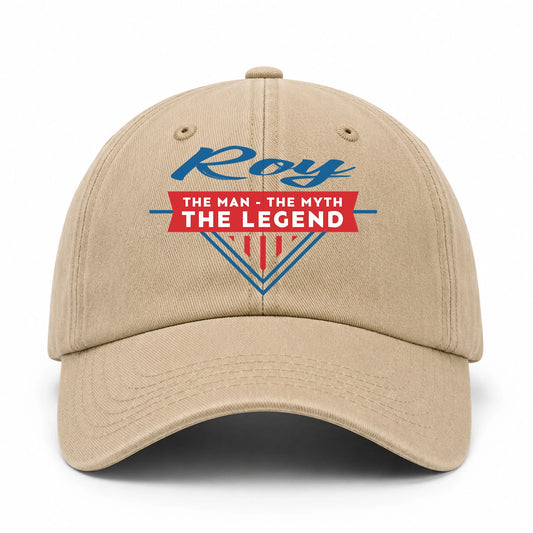 The Man The Myth The Legend Logo Washed Cap ROY 13K1 C37PF