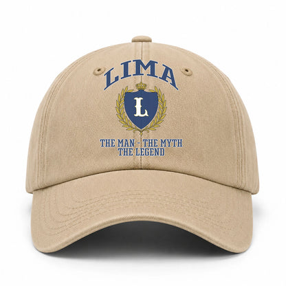 The Man The Myth The Legend Luxury Logo Cap LIMA 13K1 C34PF