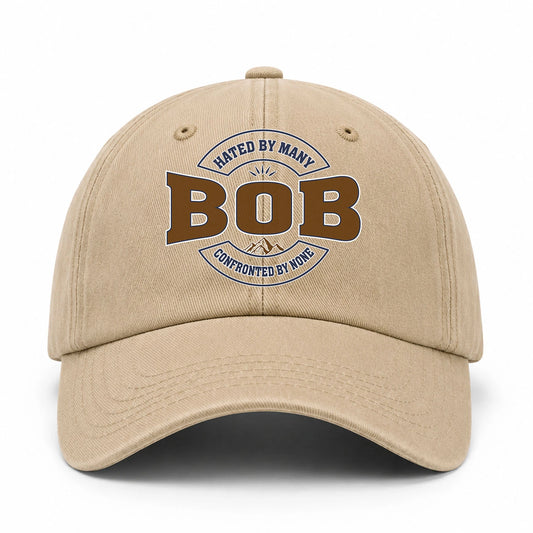 Hated By Many Confronted By None Washed Cap BOB 13K1 C36PF