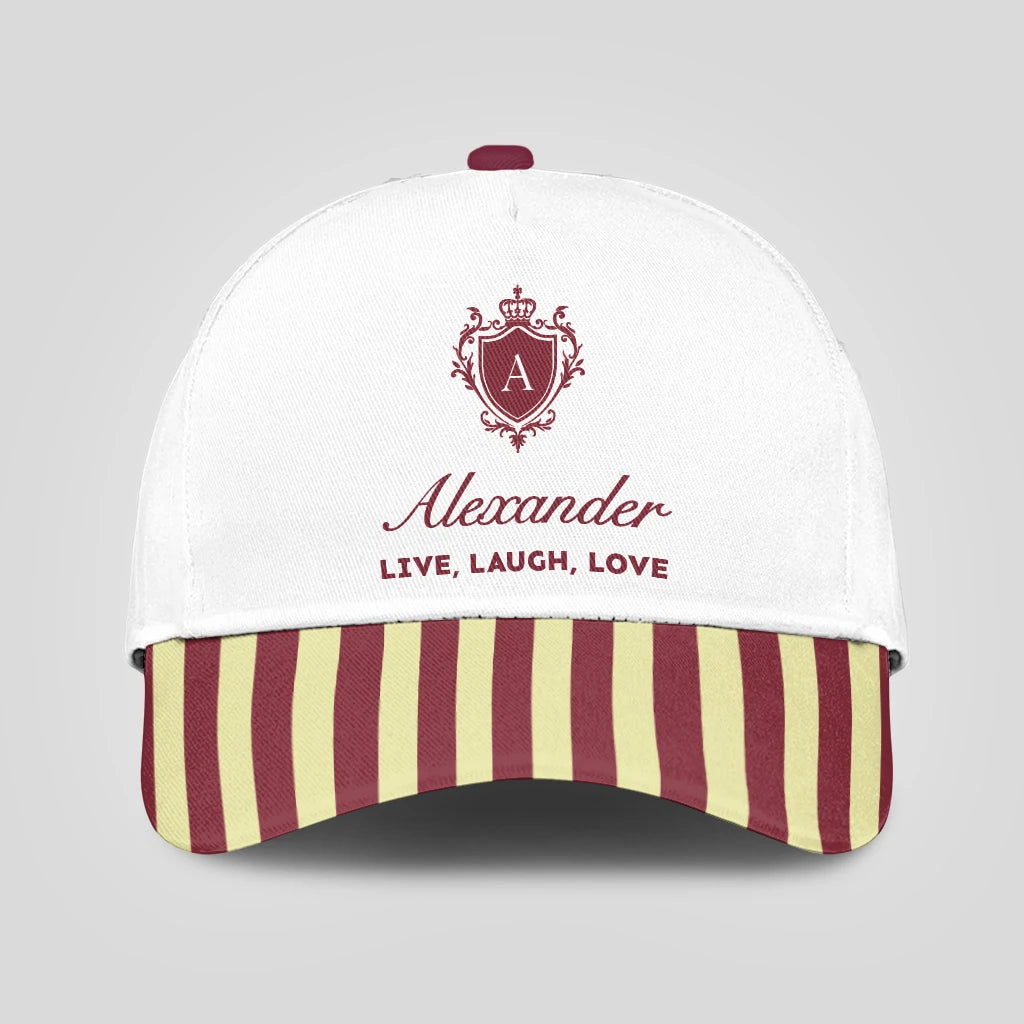 Live Laugh Love Burgundy And Yellow Cap ALEXANDER 13K1 C120PF