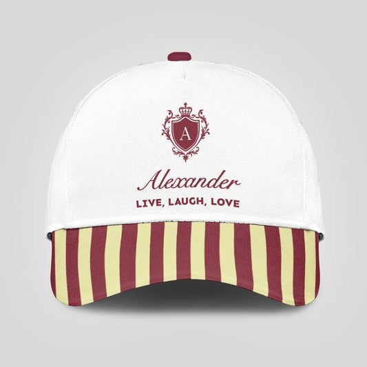 Live Laugh Love Burgundy And Yellow Cap ALEXANDER 13K1 C120PF