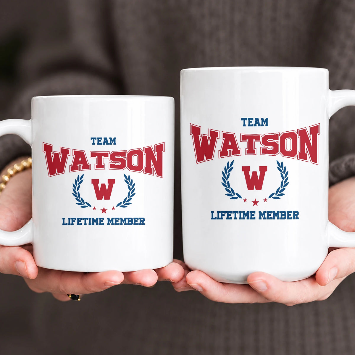 Team Your Name Lifetime Member Sporty Mug WATSON 13K1 MG09