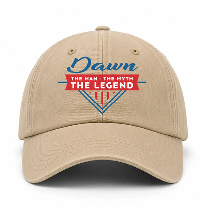 The Man The Myth The Legend Logo Washed Cap DAWN 13K1 C37PF