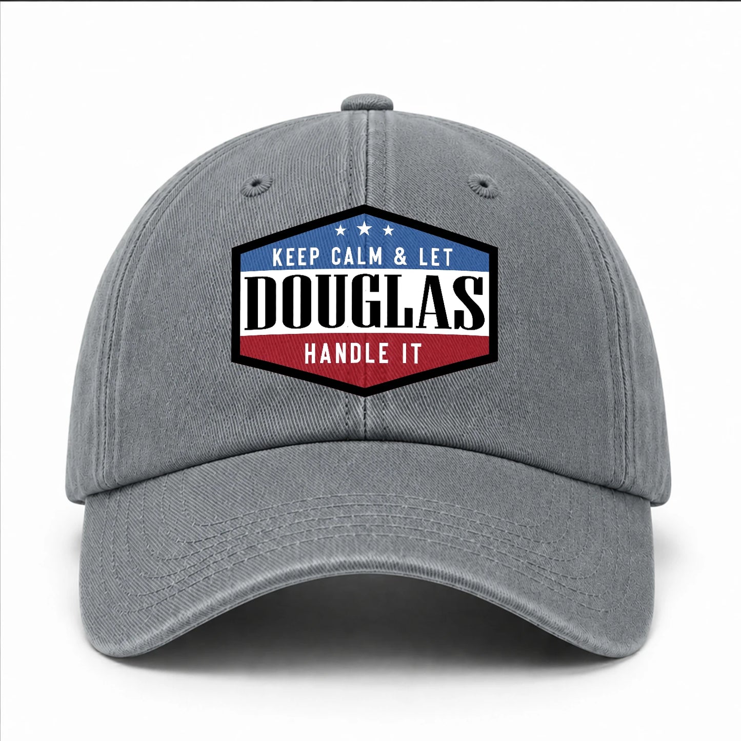Keep Calm & Let Your Name Handle It Washed Cap DOUGLAS 13K1 C87PF